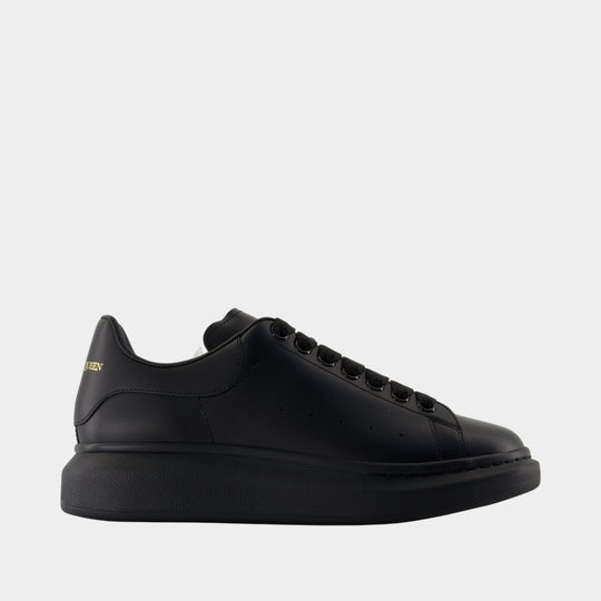 Oversize Sneakers - Alexander McQueen - Leather - Black