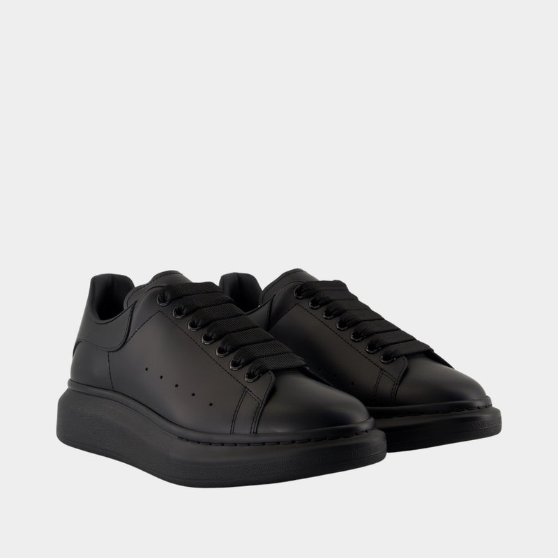 Oversize Sneakers - Alexander McQueen - Leather - Black