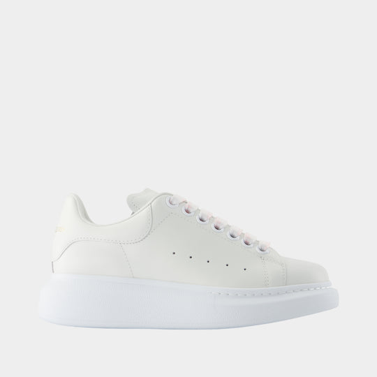 Oversize Sneakers - Alexander McQueen - Leather - White