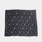Skull Scarf - Alexander McQueen - Wool - Black