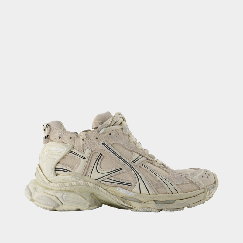Runner Sneakers - Balenciaga - Leather - Beige display picture 2