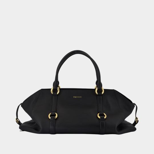 Farringdon Maxi Purse - Alexander McQueen - Leather - Black