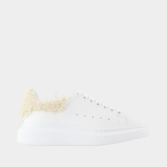 Oversized Sneakers - Alexander McQueen - Leather - White