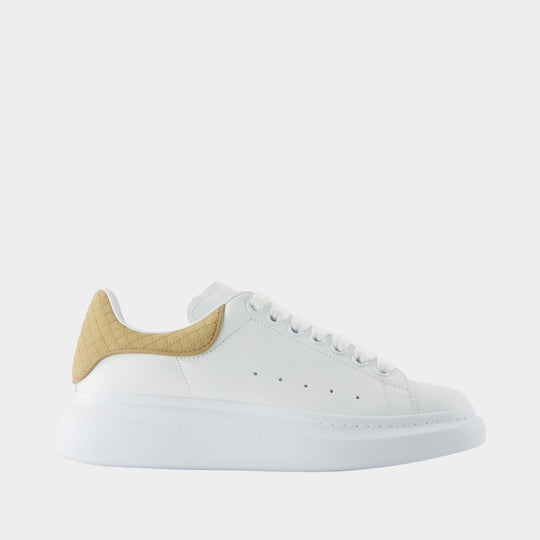 Oversized Sneakers - Alexander McQueen - Leather - Beige