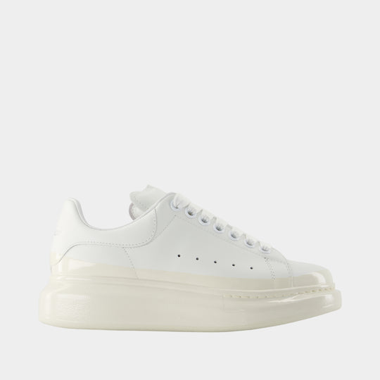 Oversized Sneakers - Alexander McQueen - Leather - White