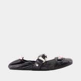 City ballet flats - Balenciaga - Leather - Black