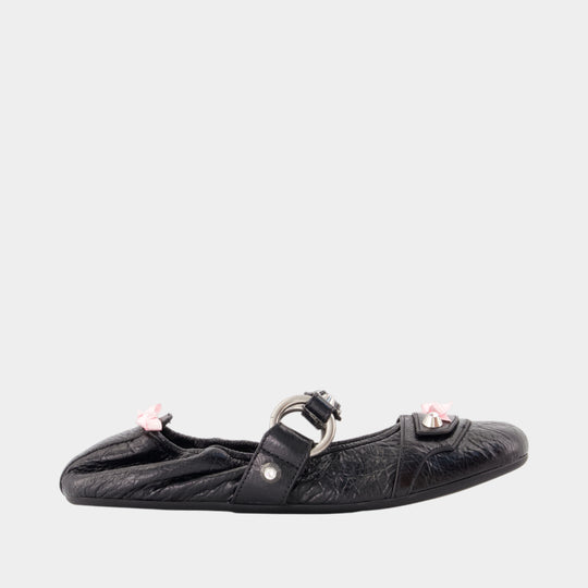 City ballet flats - Balenciaga - Leather - Black