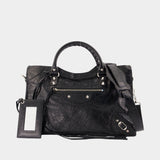 Le City Bag M - Balenciaga - Leather - Black