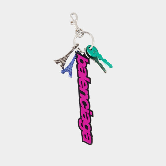 Biker B.logo Keychain - Balenciaga - Acrylic - Pink