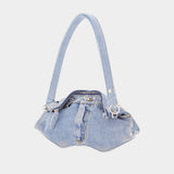 Manta Shoulder Bag - Alexander McQueen - Denim - Blue
