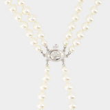 Broken Pearl Necklace - Vivienne Westwood - Metal - Silver