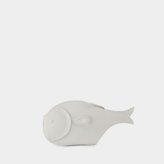 Pesce Clutch - Staud - Leather - White