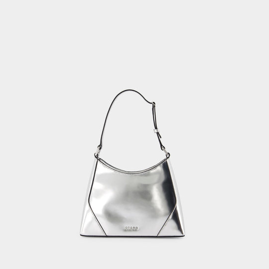 Linda Shoulder Bag - Staud - Leather - Silver