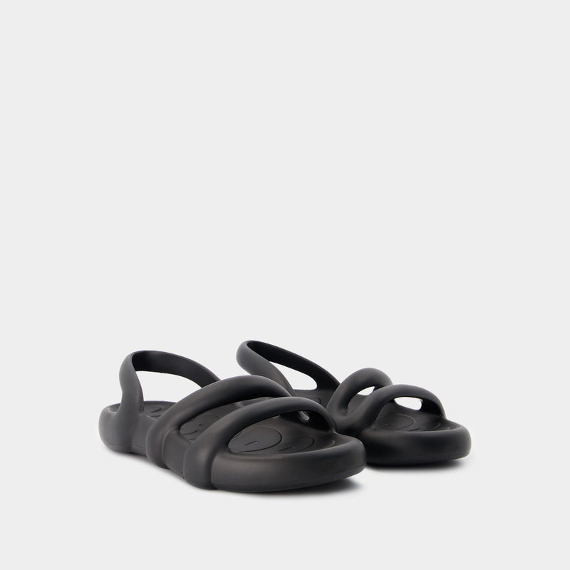 Kobarah Flat Negro Sandals - Camper - Synthetic - Black