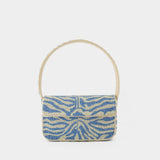 Tommy Beaded Shoulder Bag - Staud - Synthetic - Blue