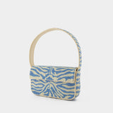 Tommy Beaded Shoulder Bag - Staud - Synthetic - Blue