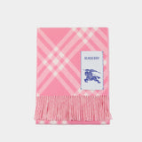 Mu Tbar Bias Check Scarf - Burberry - Cashmere - Pink
