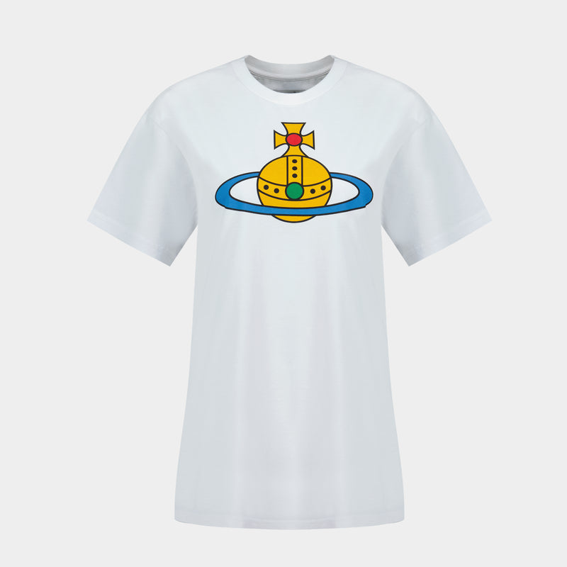 Oversized Orb Classic T-Shirt - Vivienne Westwood - Cotton - White