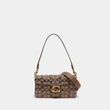 Crystal Signature Tabby 26 Shoulder Bag - Coach - Cotton - Brown
