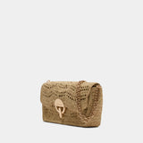 Moon Moyen Crossbody - Vanessa Bruno - Raffia - Beige
