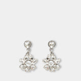 Heartbloom Drop Earrings - Simone Rocha - Crystal - Ivory
