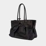 Soft Grandma Layered Shopper Bag - Margesherwood - Leather - Black