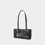 Shoulder Brocle Shoulder Bag - Osoi - Leather - Black