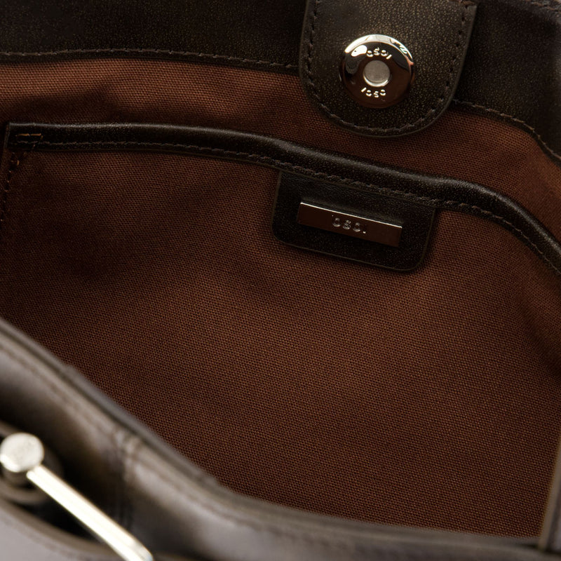Shoulder Brocle Shoulder Bag - Osoi - Leather - Brown