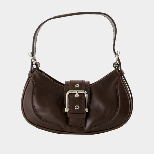 Hobo Brocle Shoulder Bag - Osoi - Leather - Brown