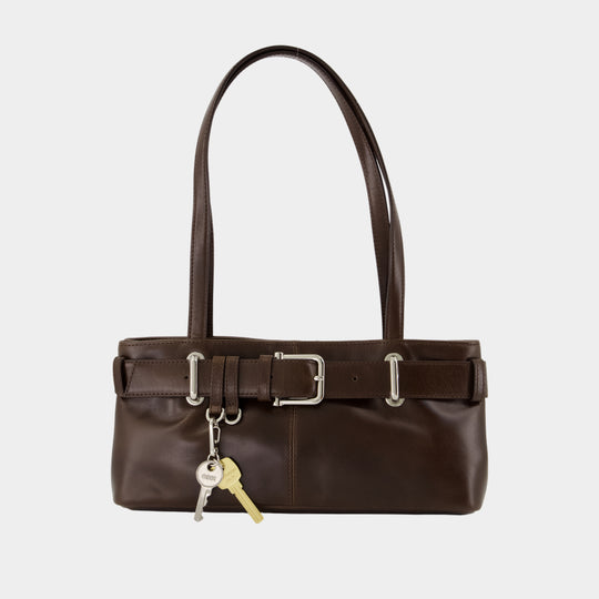 Shoulder Brocle Mini Bag - Osoi - Leather - Brown