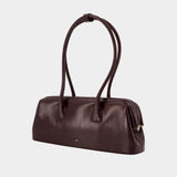 Boat Wide Shoulder Bag - Osoi - Leather - Bordeaux