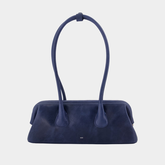 Boat Wide Mini Shoulder Bag - Osoi - Leather - Blue