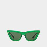 Bv1241s Sunglasses - Bottega Veneta - Acetate - Green