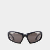 Bb0318s Sunglasses - Balenciaga - Acetate - Black