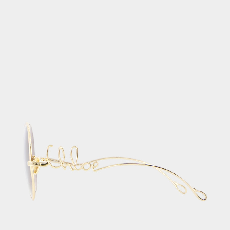 Ch0329s Sunglasses - Chloé - Acetate - Gold