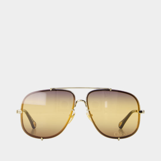 Ch0348s Sunglasses - Chloé - Acetate - Gold