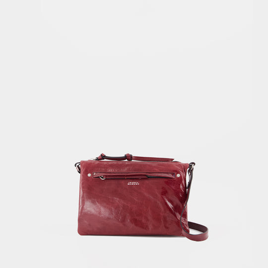 Winna Duo Shoulder Bag - Isabel Marant - Leather - Burgundy