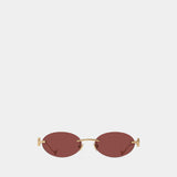 Vg0032s Sunglasses - Valentino - Metal - Gold