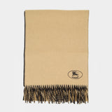 Mu Sld Ekd Stamp Scarf - Burberry - Cashmere - Grey