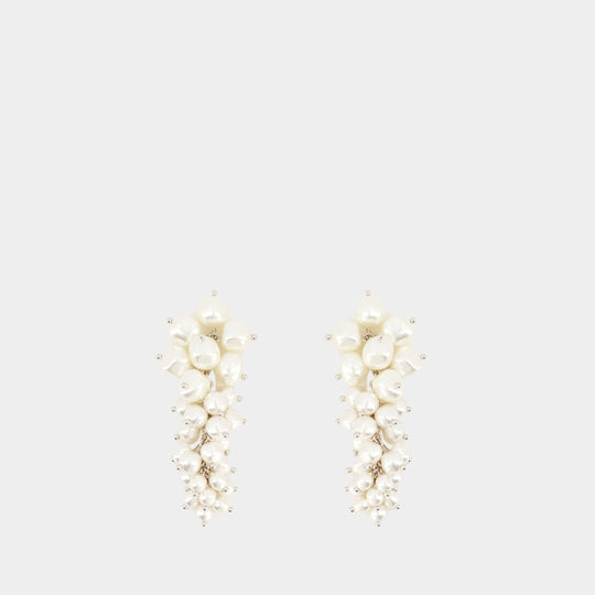 Cluster Earrings - Simone Rocha - Synthetic Pearls - Ivory