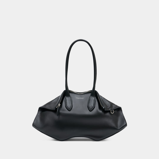 Manta Shoulder Bag - Alexander McQueen - Leather - Black