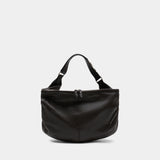 Large Quiver Clip Shoulder Bag - Lemaire - Leather - Dark Brown