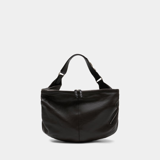 Large Quiver Clip Shoulder Bag - Lemaire - Leather - Dark Brown