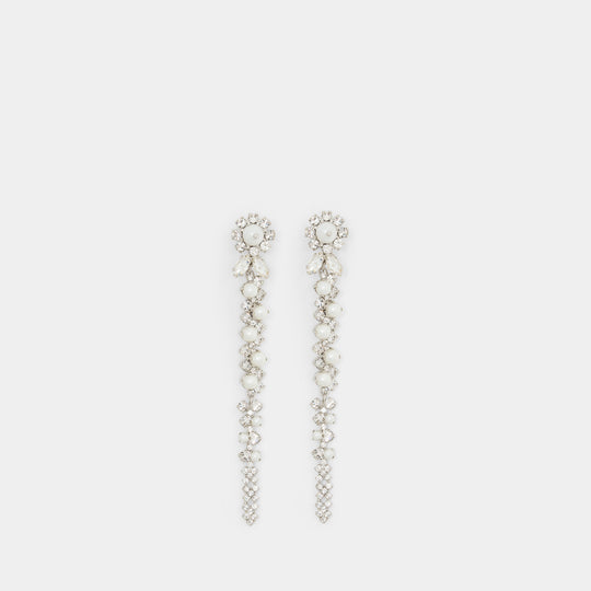 Drip Earrings - Simone Rocha - Crystal - Ivory