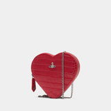 Heart Crossbody - Vivienne Westwood - Leather - Red