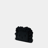 Pillowcase Clutch Bag W/ Emb - Simone Rocha - Synthetic - Black