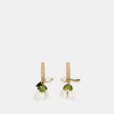 Rooted Daisy Earrings - Marc Jacobs - Metal - Gold