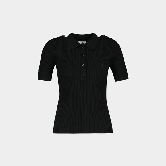 Ss T-Shirt - Courreges - Cotton - Black