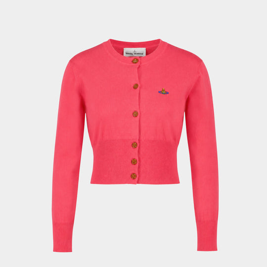 Bea Cropped Cardigan - Vivienne Westwood - Cotton - Pink