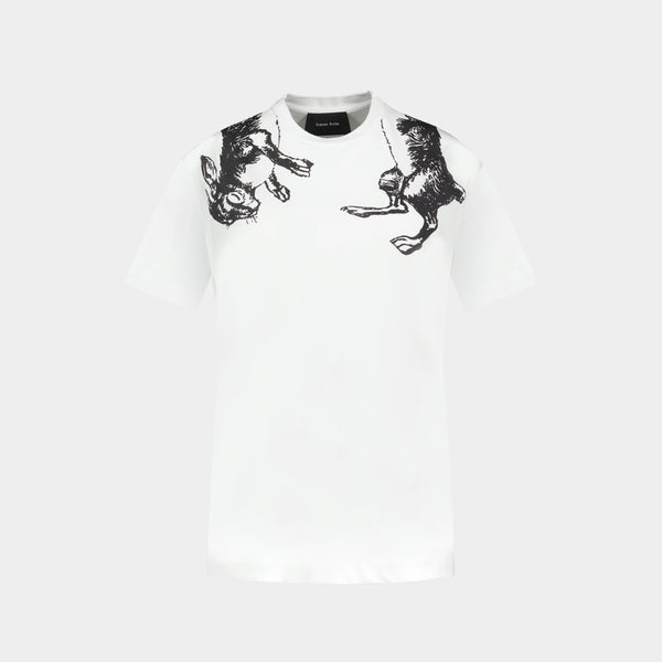 その他 Hare Illustration T Shirt - Simone Rocha - Cotton - White Hare Illustration T Shirt - Simone Rocha - Cotton - White